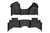 M-31312 HD Floor Mats - Front/Rear Combo (Quad Cab Models w/ Half Length Floor Console) - image 1