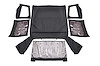 RC84050.35 Jeep Wrangler YJ Replacement Soft Top, Black (87-95 - Half Steel Doors) - image 1