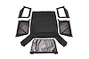 RC85350.35 Jeep Replacement Soft Top, Black (97-06 TJ Wrangler Half Steel Doors) - image 1