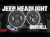 RCH5400 LED Headlights; 7 in.; Incl. Driver/Passenger LED Headlight; In-Line Headlight Adapters; DRL Wiring Harnesss; Fuse-Able  - image 1