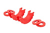 RS102 D-Ring Isolators (Red, Pair) - image 1