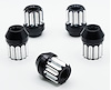 LN-31ABM Billet Aluminum Lug Nut Set, 12-Point, 12 mm x 1.5 Thread, Conical Seat - 60-Degree [Black Machined]
