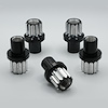 LN-417SBM Billet Aluminum Lug Nut Set, 12-Point, 14 mm x 1.5, Shank Seat [Black Machined]