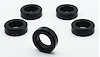 LN-55B Billet Aluminum Lug Nut Spacers, 1/2 in. [Black]