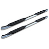 1502-0537M 4 in OE Style Curved Oval Steps, Polished Steel, Fits Select Dodge/Ram 1500/2500/3500 - image 1