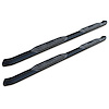 1502-0537MB 4 in OE Style Curved Oval Steps, Black Alloy Steel, Fits Select Dodge/Ram 1500/2500/3500 - image 1