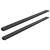 2102-0501BT 6.5 in Sawtooth Slide Track Running Boards, Black Aluminum, Fits Select Dodge Ram 1500 New Body Style - image 1