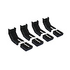 RB-BKC4 Raptor Series Bracket Covers Thermoplastic Rubber for Raptor Series Slide Track Running Boards Only, Qty 4 Set