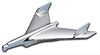 DC-484 Hood Bird Ornament, 1956 Chevy [Chrome] - image 1