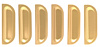 DC-530 Fender Louver Set, 1957 Chevy [Gold Anodized Aluminum] - image 1