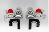 SB-07 Taillight Assemblies, 1957 Chevy, Pair - image 1