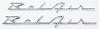 SB-19C Quarter Panel Scripts, 1955-1956 Bel Air, Chrome w/Clips, Pair