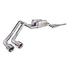 04-08 F150 Triton 5.4L 2WD 4WD Catback Dual Exhaust with Y-pipe and s-tube turbo mufflers clamps and - image 1