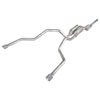 04-08 F150 Triton 5.4L 2WD 4WD Catback True Dual Exhaust with Y-pipe and s-tube turbo mufflers clamp - image 1