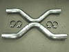 35XSS Exhaust Crossover Pipe, Universal, 3-1/2" X Style Crossover Kit - image 1