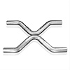 3XSS Exhaust Crossover Pipe, Universal, 3" X Style Crossover Kit
