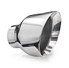 787300 Exhaust Tail Pipe Tip, Universal, Double Wall Slash Cut Tip 5" Body 6-1/4" Length 3" Inlet