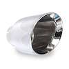 797300 Exhaust Tail Pipe Tip, Universal, Double Wall Slash Cut Tip 3-1/2" Body 6-1/4" Length 3" Inlet