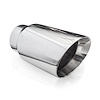 799300 Exhaust Tail Pipe Tip, Universal, Double Wall Slash Cut Tip 4" Body 8" Length 3" Inlet