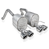 C609CBQUAD Exhaust Muffler Kit, 2009-2013 Chevy Corvette C6 6.2L & 7.0L, Axleback Dual Turbo Chambered Mufflers Factory Connect - image 1