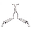 2010+ Camaro 3.6L V6 304 SS CNC mandrel bent 2.5 dual exhaust system with x-pipe dual chambered turb - image 1