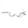 FC13CB-WT Exhaust System Kit, 2013-2018 Ford Focus ST 2.0L, Catback Vintage Round Muffler Wide Oval Tip Factory Connect - image 2