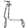 04-08 F150 4.6L OFFROAD TRUE DUAL EXHAUST SYSTEM FOR SW HEADERS. DUAL 2.5 EXHAUST SYSTEM CHAMBERED T - image 1