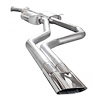 GTOTOLTMDT Exhaust System Kit, 2004 Pontiac GTO 5.7L, Catback Dual Turbo Mufflers Dual Slash-Cut Tips Factory Connect - image 1