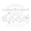 HF57H163 Exhaust Flange, 5.7L Hemi Engine, Header Flange Hemi 1-5/8" Round Port - image 2