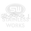 HFBBC200 Exhaust Flange, Big Block Chevy Engine, Header Flange BBC 2" Port - image 2