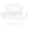 HFBBC225 Exhaust Flange, Big Block Chevy Engine, Header Flange BBC 2-1/4" Port - image 2