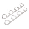 HFBBF1225 Exhaust Flange, Big Block Ford Engine, Header Flange BBF 2-1/4" Flat Oval Port - image 1