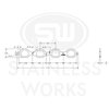 HFLS7200 Exhaust Flange, LS7 Chevy Engine, Header Flange LS 2" D Port - image 2
