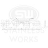 HFSBFTFHP188 Exhaust Flange, Small Block Ford Trick Flow High Port Engine, Header Flange SBF 1-7/8" Trick Flow High Port - image 2