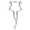 2005-2010 Mustang 4.0L V6 304 SS 2-1/2 dual exhaust system with Y-pipe dual 5 x 9 Chambered turbo mu - image 1