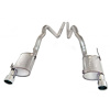 2007-10 Shelby GT500 3 exhaust system with x Pipe eliminator for factory manifolds with X-Pipe. Incl - image 1