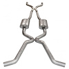 NVLS3S Exhaust System Kit, 1962-1967 Chevy II LS1 & 1962-1967 Chevy Nova LS1, LS1 Catback Dual Turbo Chambered Mufflers - image 1