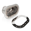 ST2813 Exhaust Tail Pipe Tip, Universal, Thru Body Oval Tip 2-1/2" Inlet - image 1
