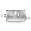 TM5S3C3O Exhaust Muffler, Universal, Turbo S-tube Muffler 3" Center Inlet And Offset Outlet - image 1