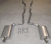 V6872SW Header-Back Exhaust System 1968-72 Corvette - image 1