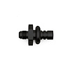6020106B 6AN Male Flare to 1/2 Inch Ford Male EFI Quick Connect Adapter Anodized Matte Black - image 1