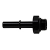 6020114B 6AN ORB Male to 5/16 Inch Male EFI Quick Connect Adapter (Incl O-Ring) Anodized Matte Black - image 1