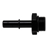 6020115B 8AN ORB Male to 3/8 Inch Male EFI Quick Connect Adapter (Incl O-Ring) Anodized Matte Black - image 1