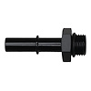 6020122B 6AN ORB Male to 3/8 Inch Male EFI Quick Connect Adapter (Incl O-Ring) Anodized Matte Black - image 1