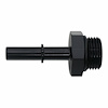 6020123B 8AN ORB Male to 5/16 Inch Male EFI Quick Connect Adapter (Incl O-Ring) Anodized Matte Black - image 1
