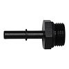 6020124B 10AN ORB Male to 5/16 Inch Male EFI Quick Connect Adapter (Incl O-Ring) Anodized Matte Black - image 1
