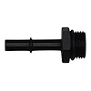 6020125B 10AN ORB Male to 3/8 Inch Male EFI Quick Connect Adapter (Incl O-Ring) Anodized Matte Black - image 1