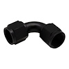 6020217B 10AN Flare Female Swivel 90-Degree to 10AN Flare Female Swivel 90-Degree Anodized Matte Black - image 1