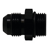 6020402B 8AN ORB Male to 8AN Male Flare Adapter (Incl O-Ring) Anodized Matte Black - image 1