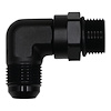 6020412B 10AN ORB Male Swivel to 10AN Male Flare 90-Degree Fitting Anodized Matte Black - image 1